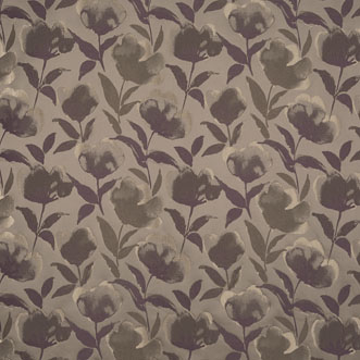 Lotus, Plum - Fabric Only